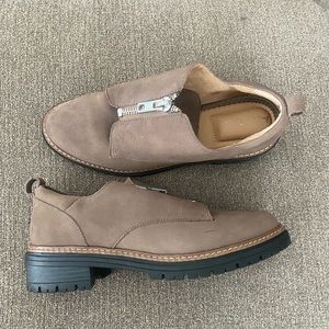 Me Too tan platform loafers